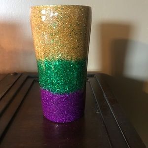 Mardi Gras Ozark Glitter Tumbler 20oz